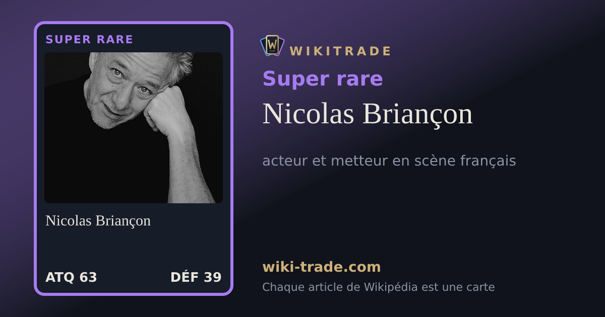 Nicolas Briançon — carte Super rare
