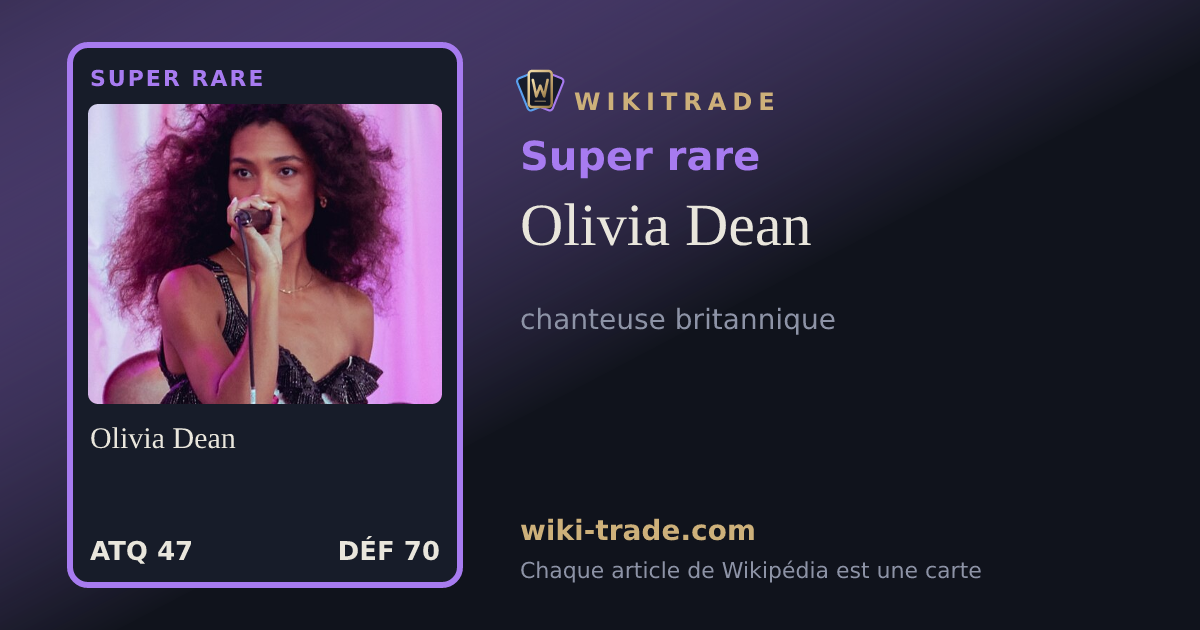 Olivia Dean — carte Super rare