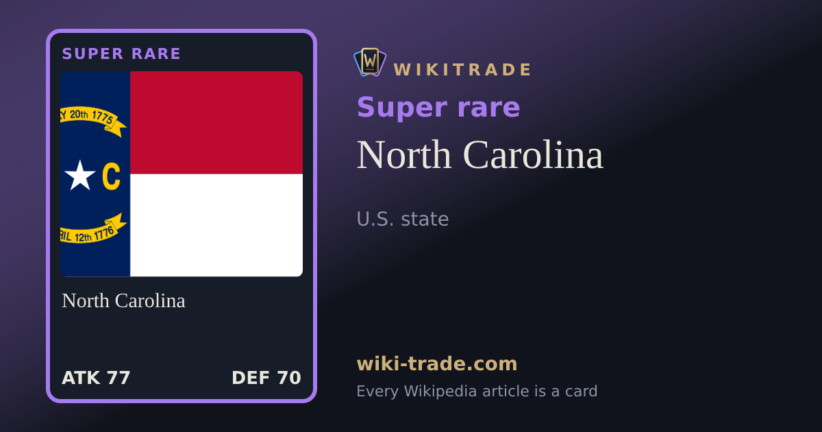 North Carolina — Super rare card