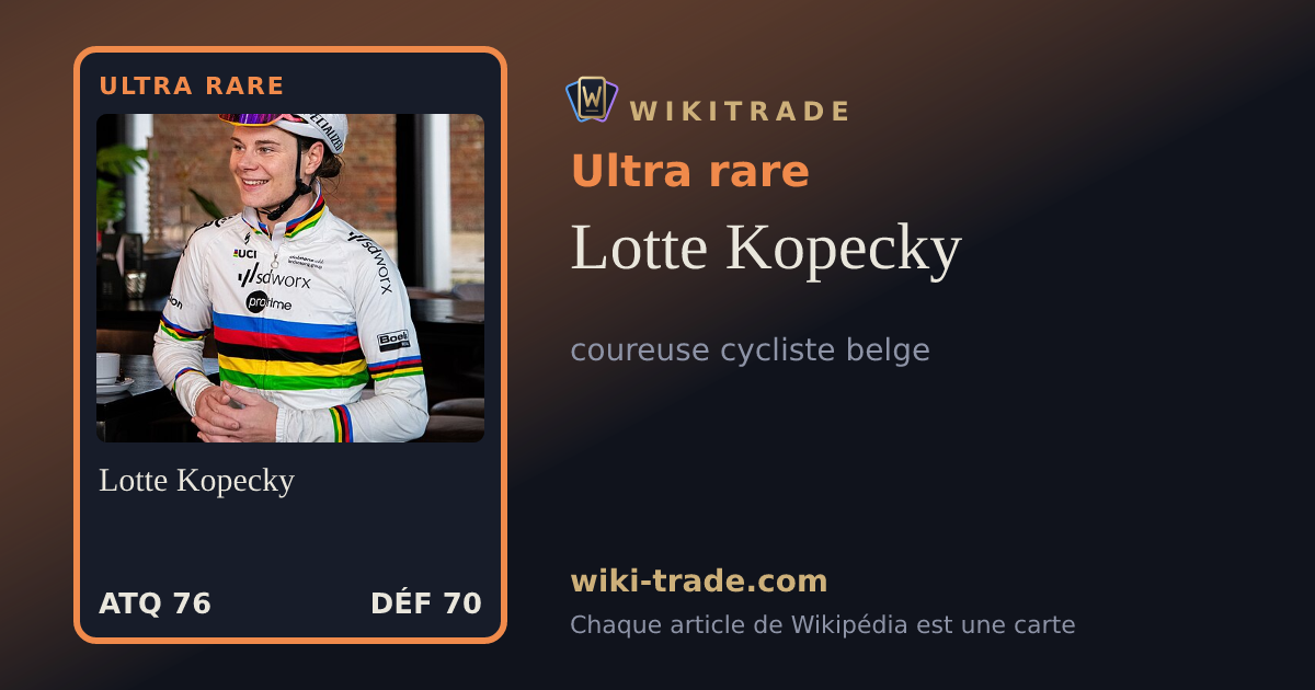 Lotte Kopecky — carte Ultra rare