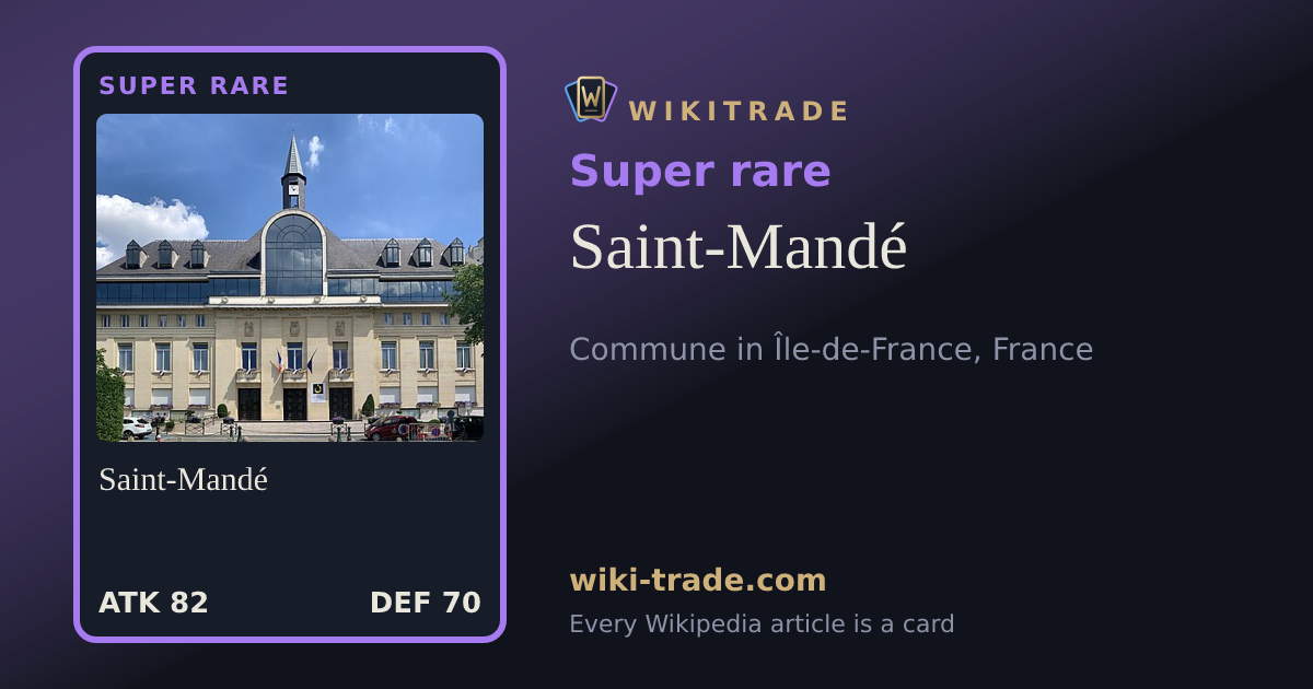 Saint-Mandé — Super rare card