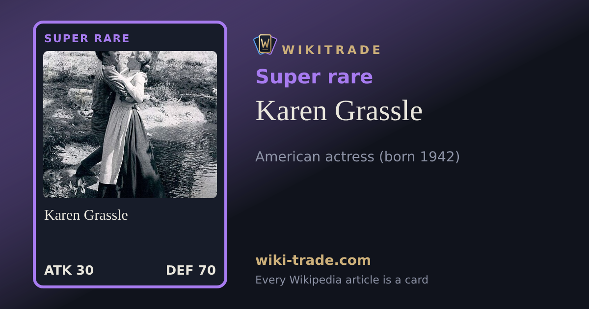 Karen Grassle — Super rare card