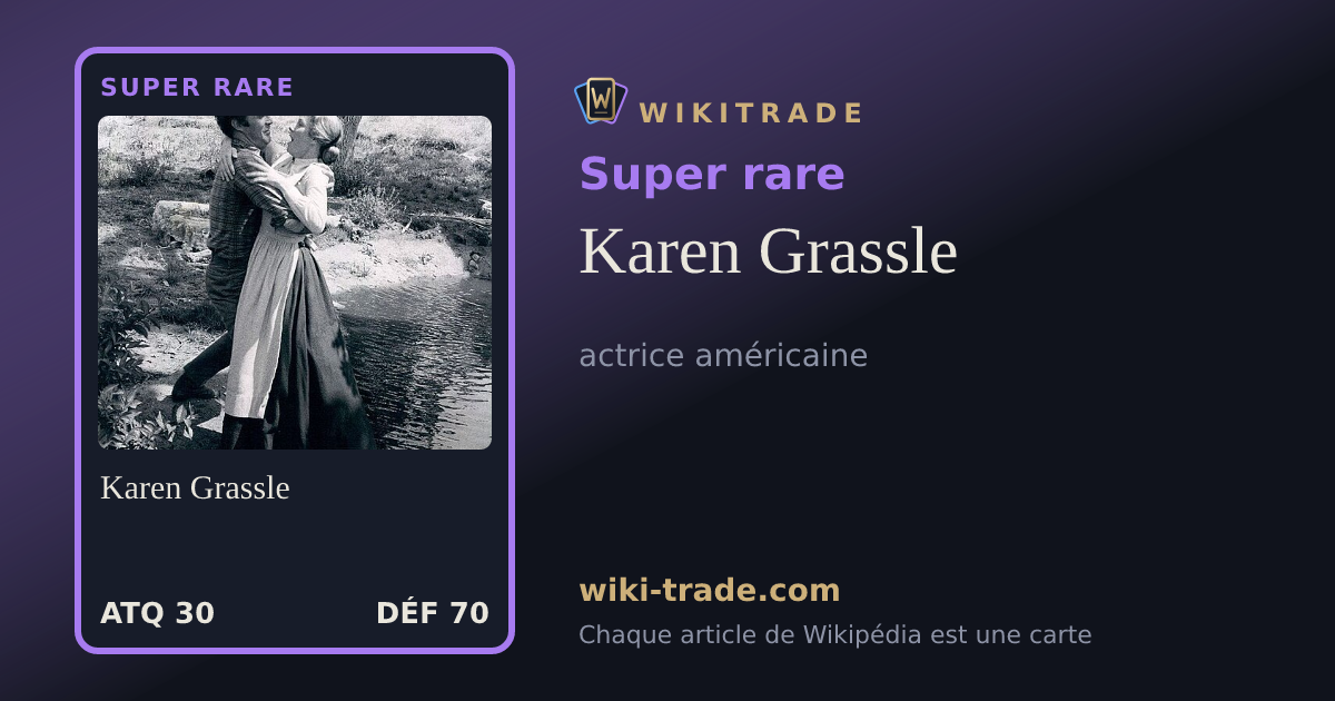 Karen Grassle — carte Super rare