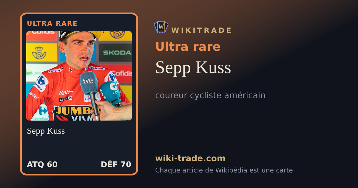 Sepp Kuss — carte Ultra rare