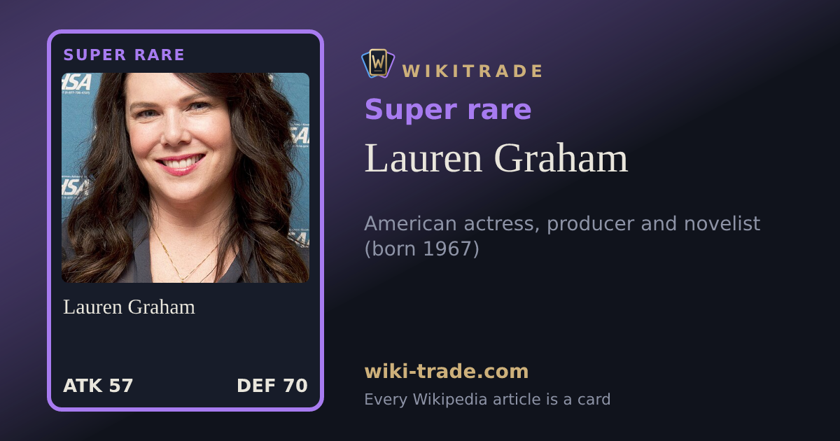 Lauren Graham — Super rare card