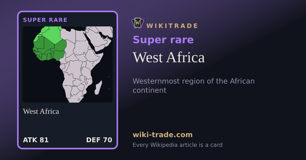 West Africa — Super rare card