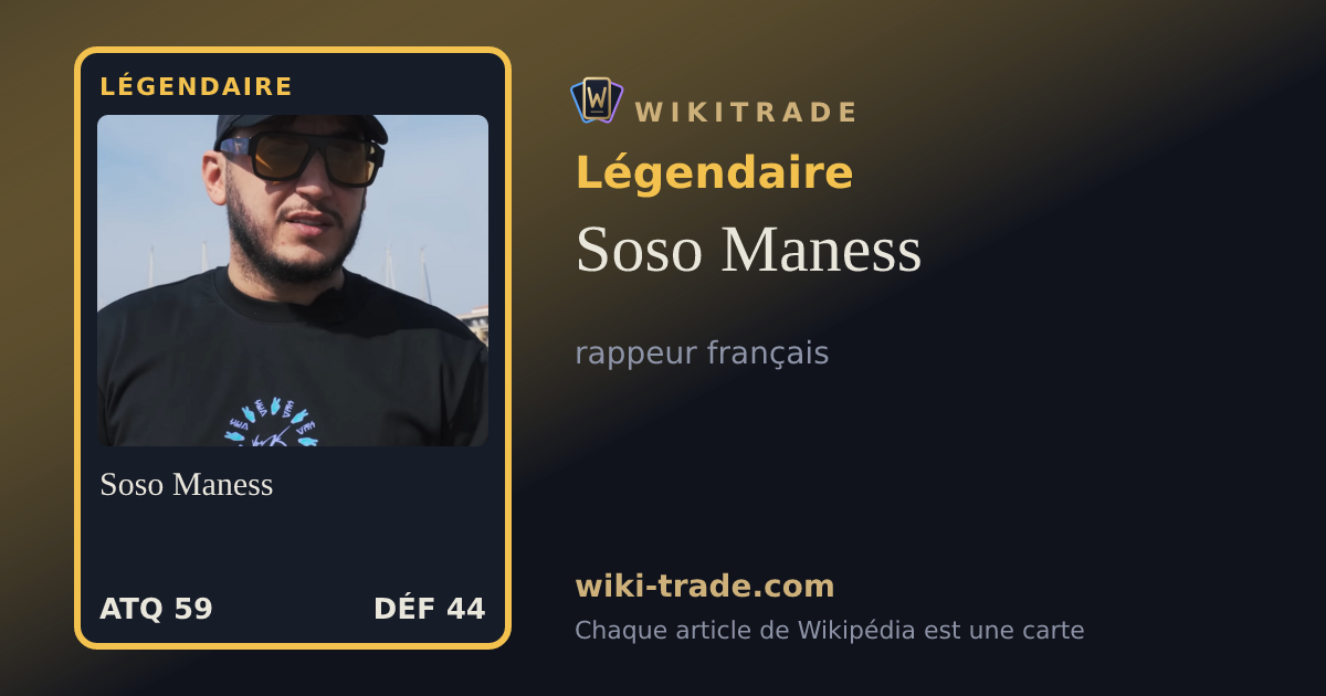 Soso Maness — carte Légendaire