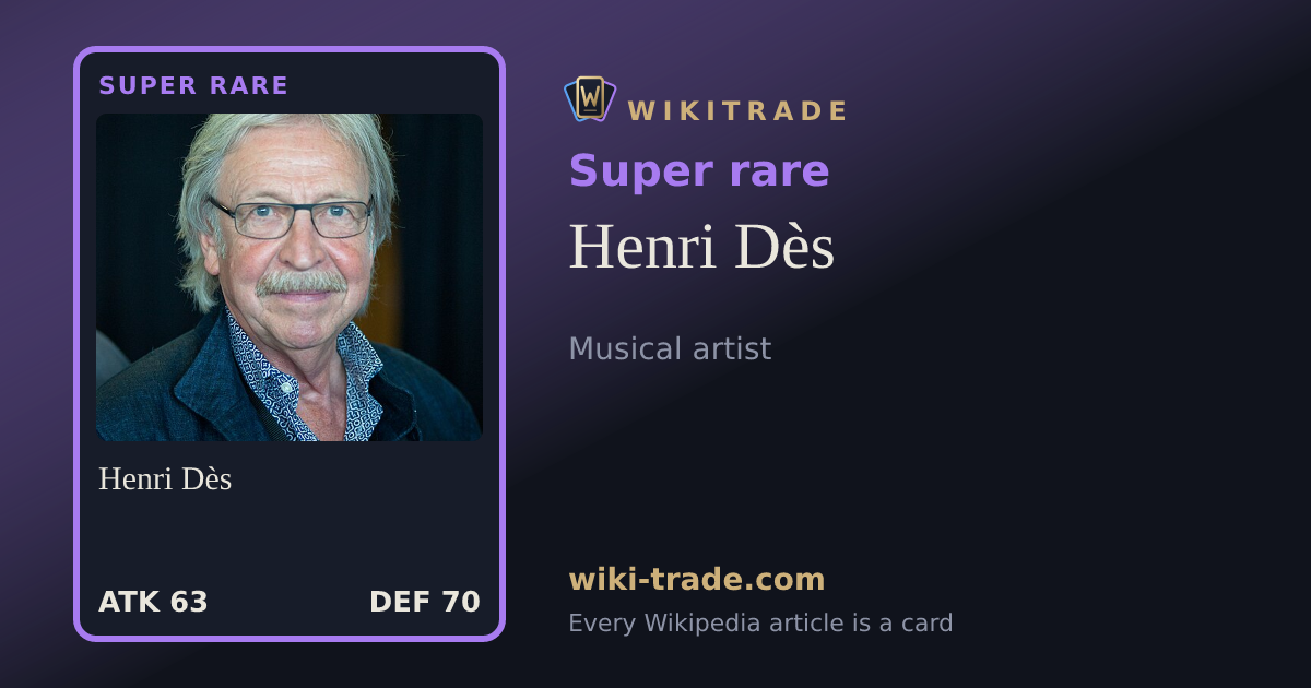 Henri Dès — Super rare card