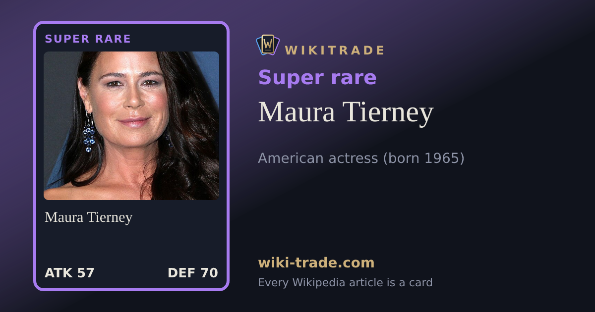 Maura Tierney — Super rare card