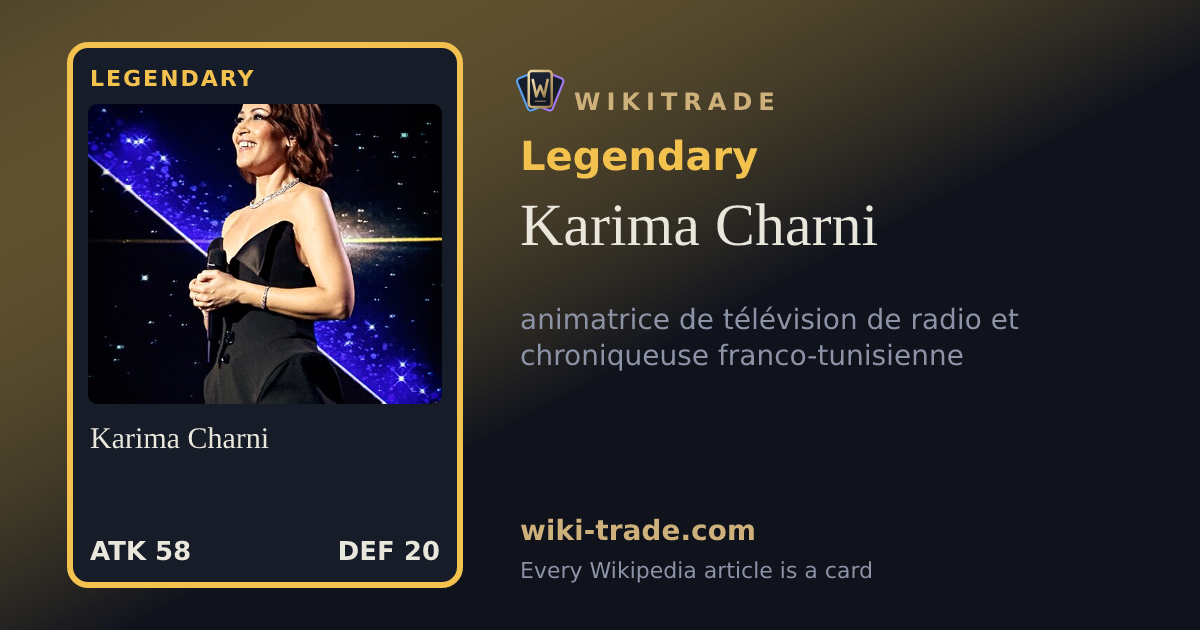 Karima Charni — Legendary card