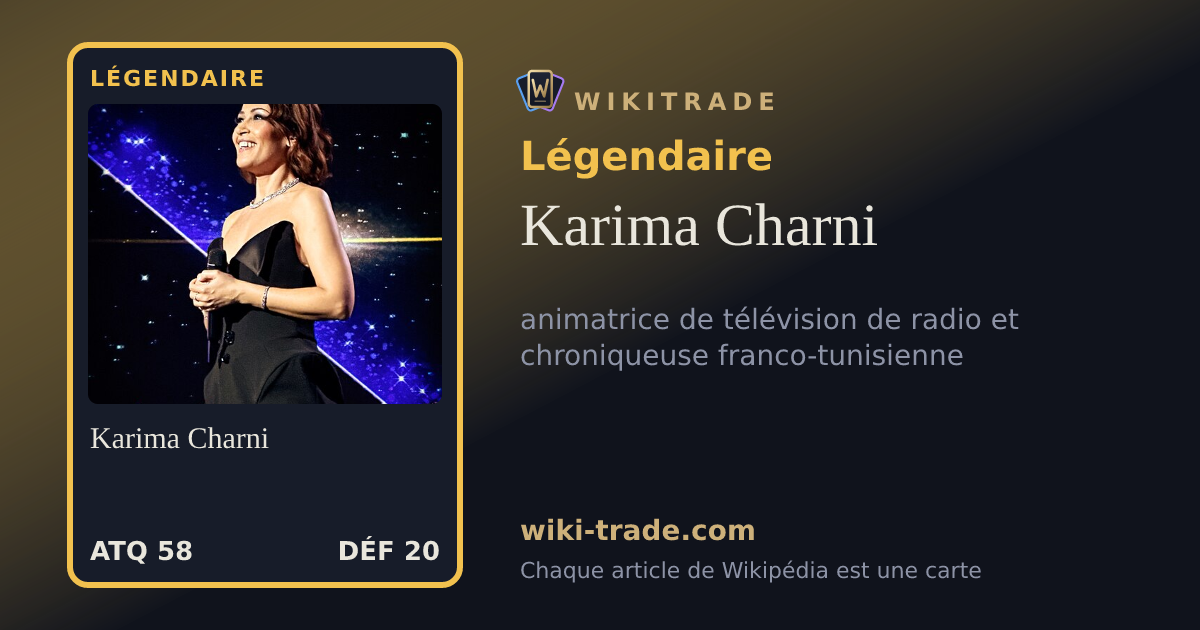 Karima Charni — carte Légendaire