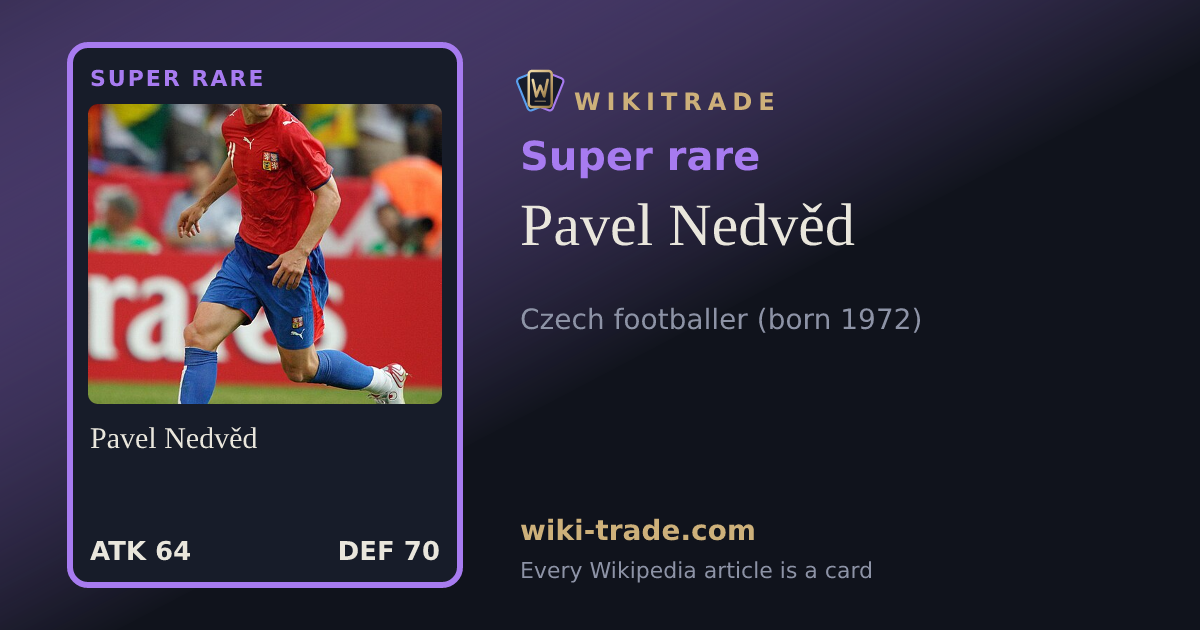 Pavel Nedvěd — Super rare card
