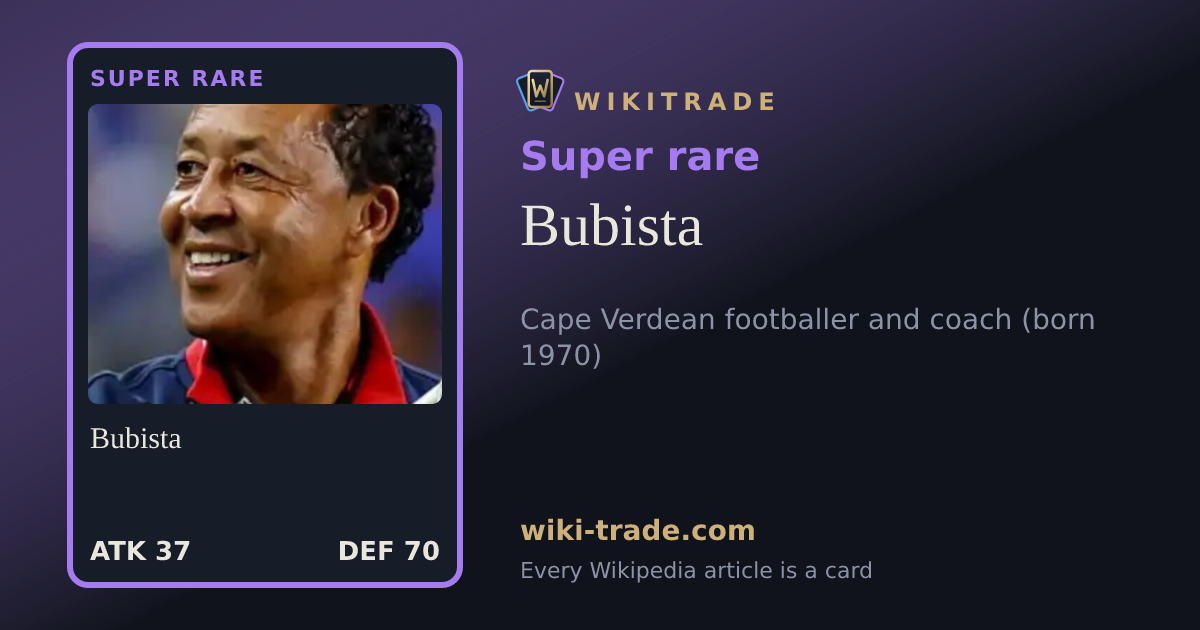 Bubista — Super rare card