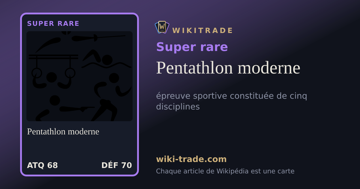 Pentathlon moderne — carte Super rare
