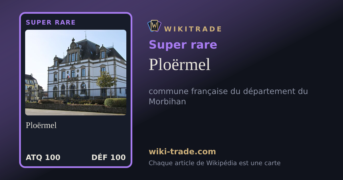 Ploërmel — carte Super rare