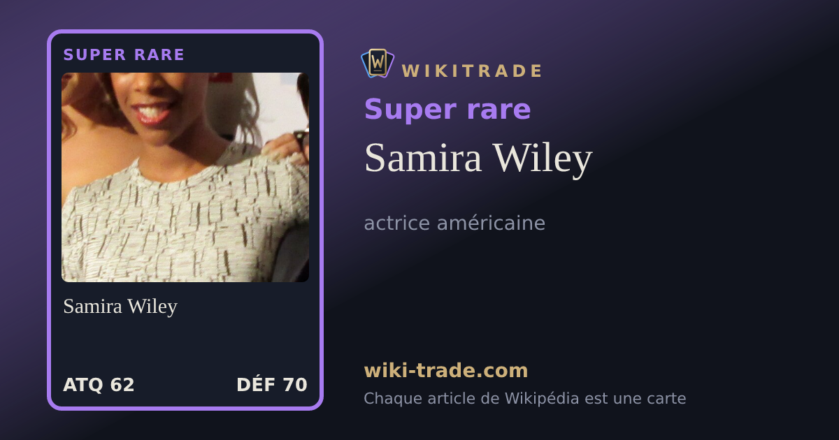 Samira Wiley — carte Super rare