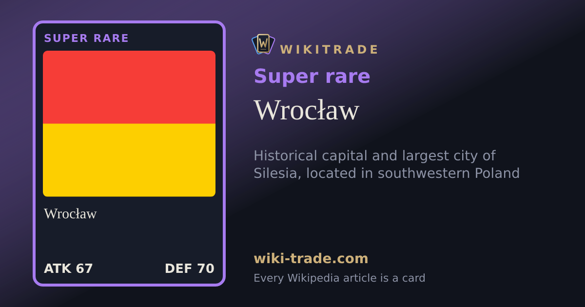 Wrocław — Super rare card