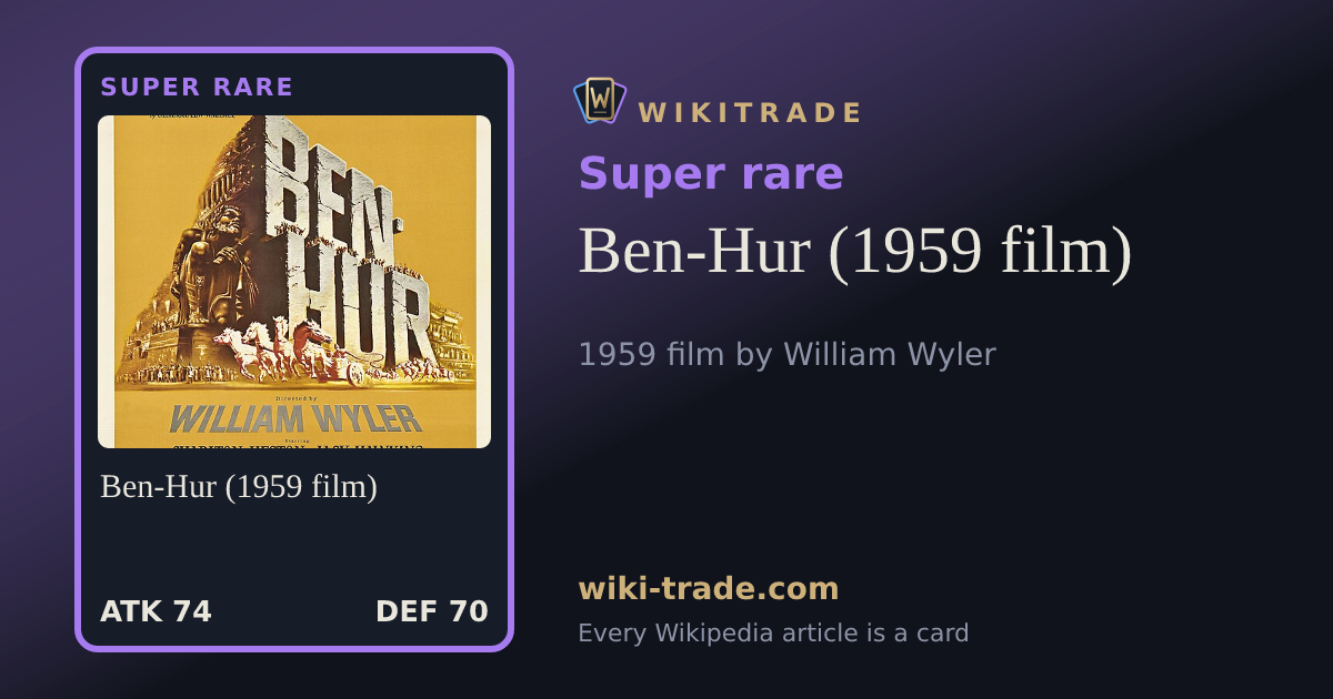 Ben-Hur (1959 film) — Super rare card
