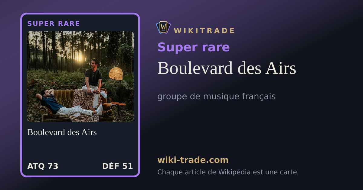 Boulevard des Airs — carte Super rare