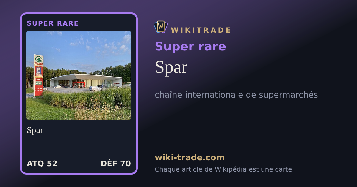 Spar — carte Super rare