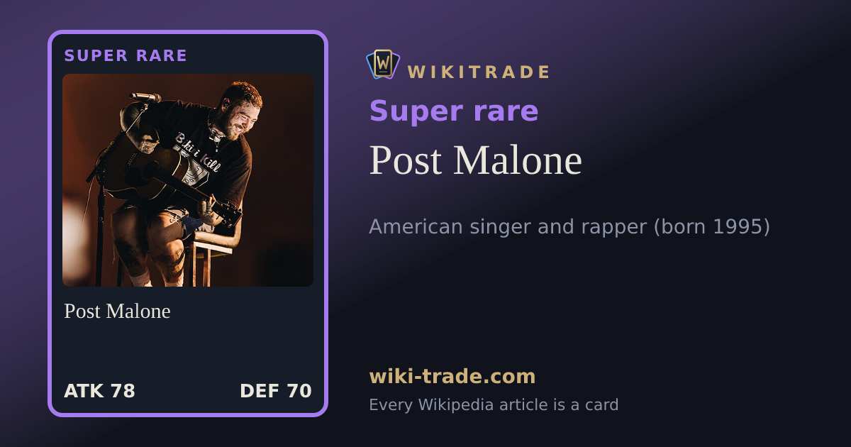 Post Malone — Super rare card