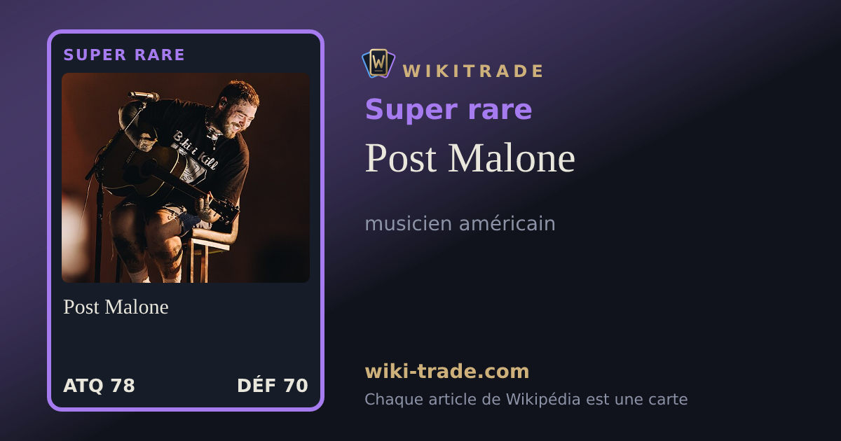 Post Malone — carte Super rare