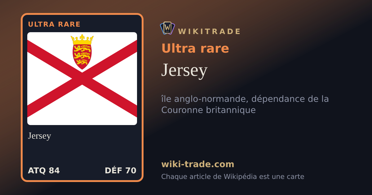 Jersey — carte Ultra rare