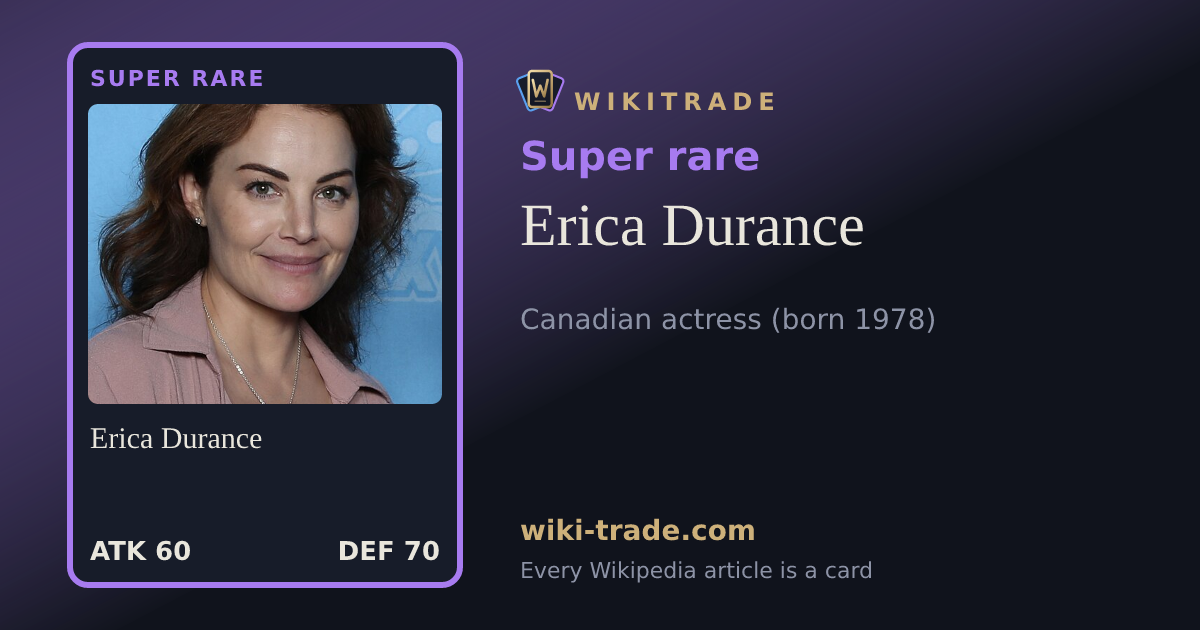 Erica Durance — Super rare card