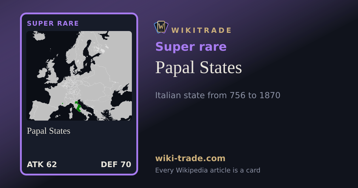 Papal States — Super rare card
