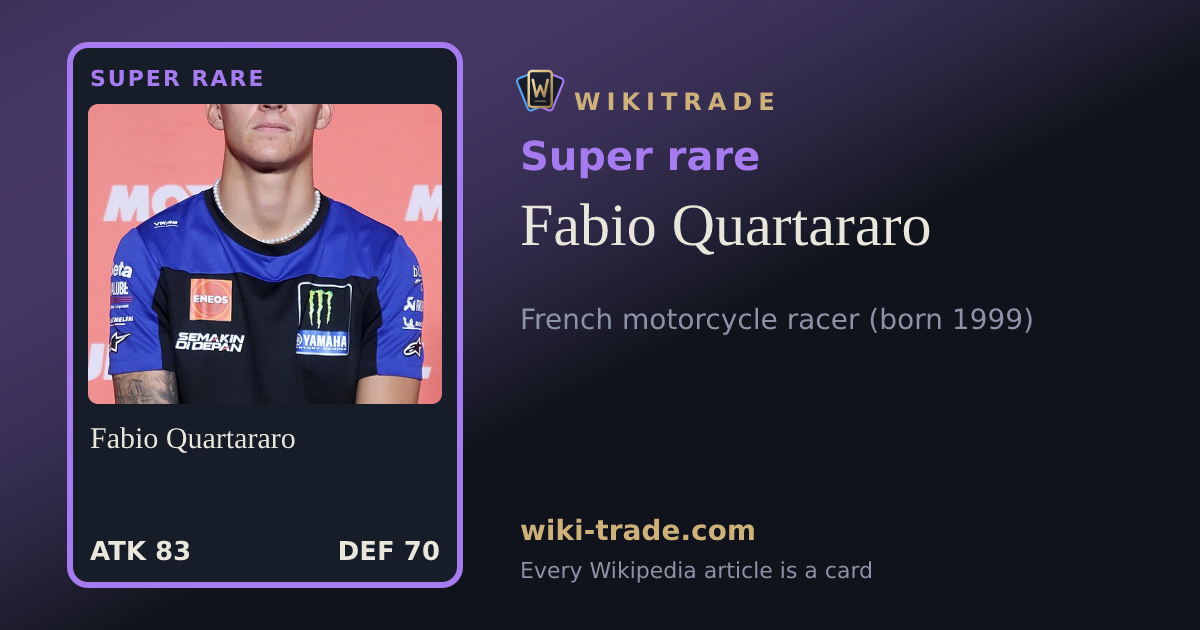 Fabio Quartararo — Super rare card