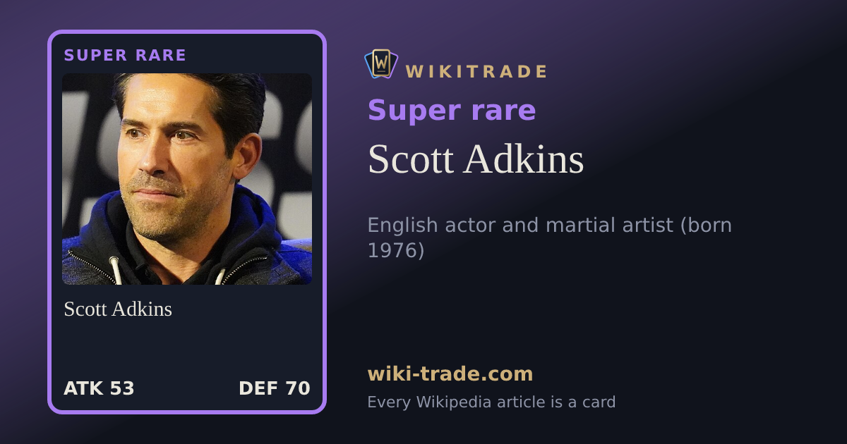 Scott Adkins — Super rare card
