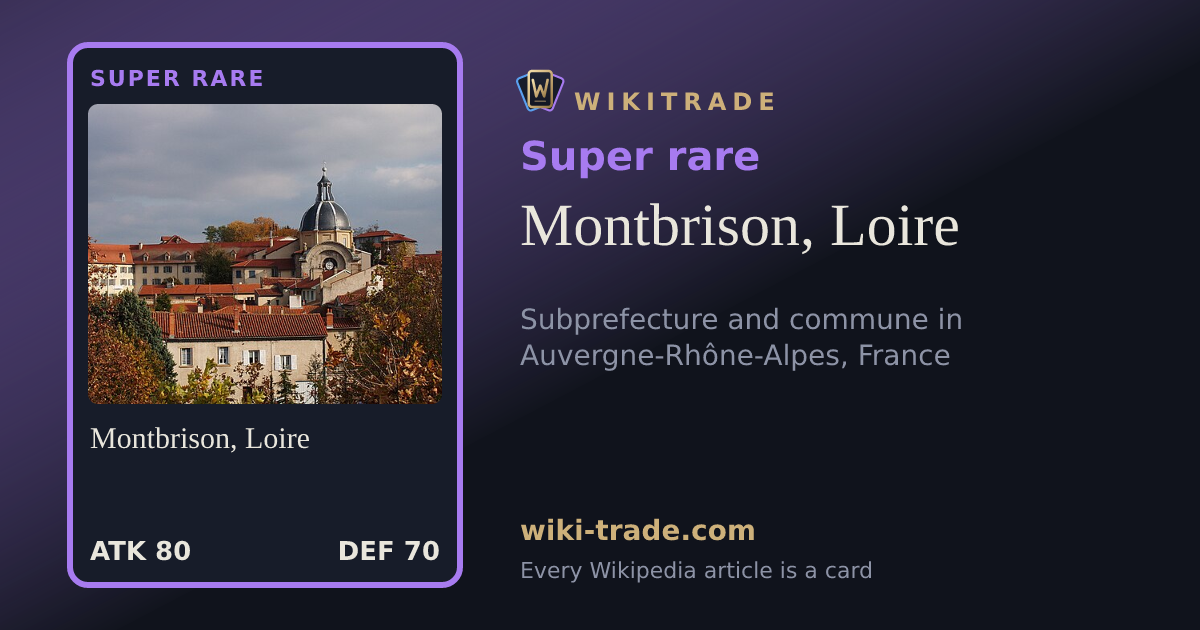 Montbrison, Loire — Super rare card