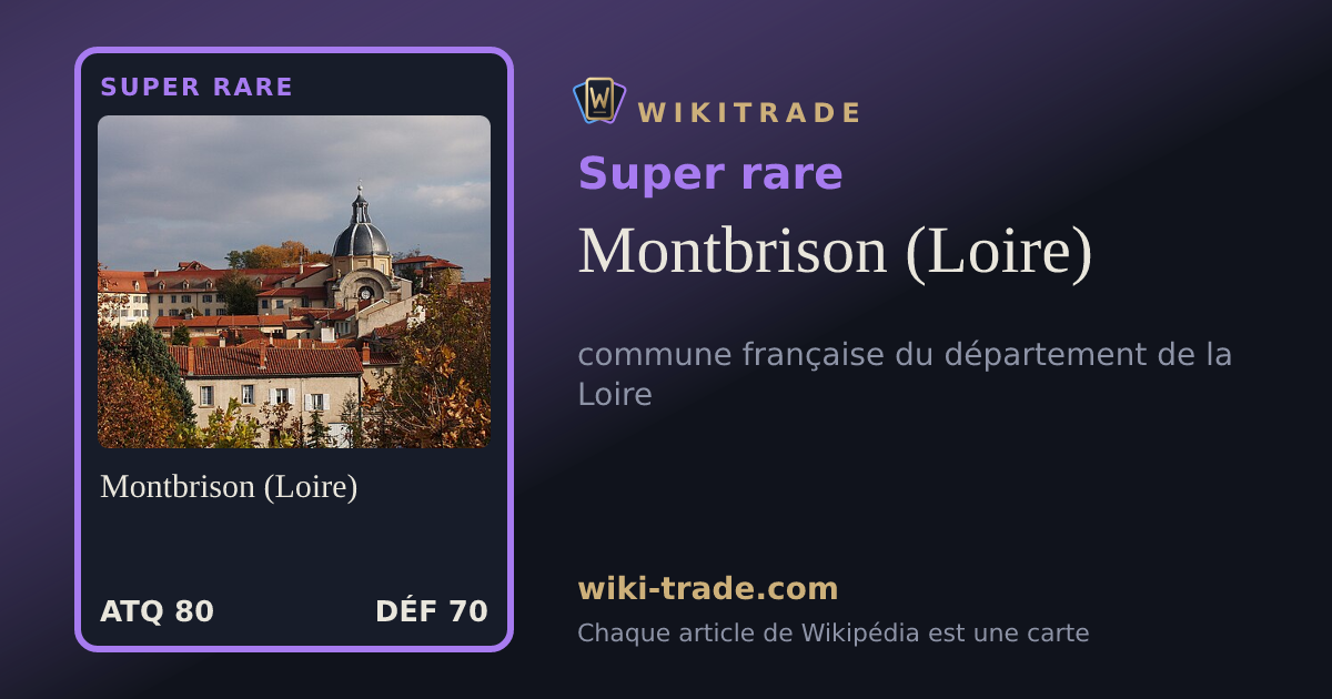 Montbrison (Loire) — carte Super rare