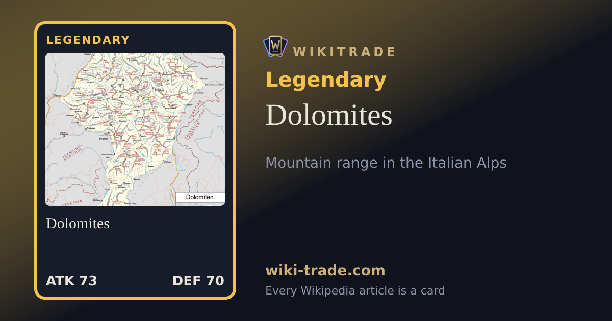 Dolomites — Legendary card