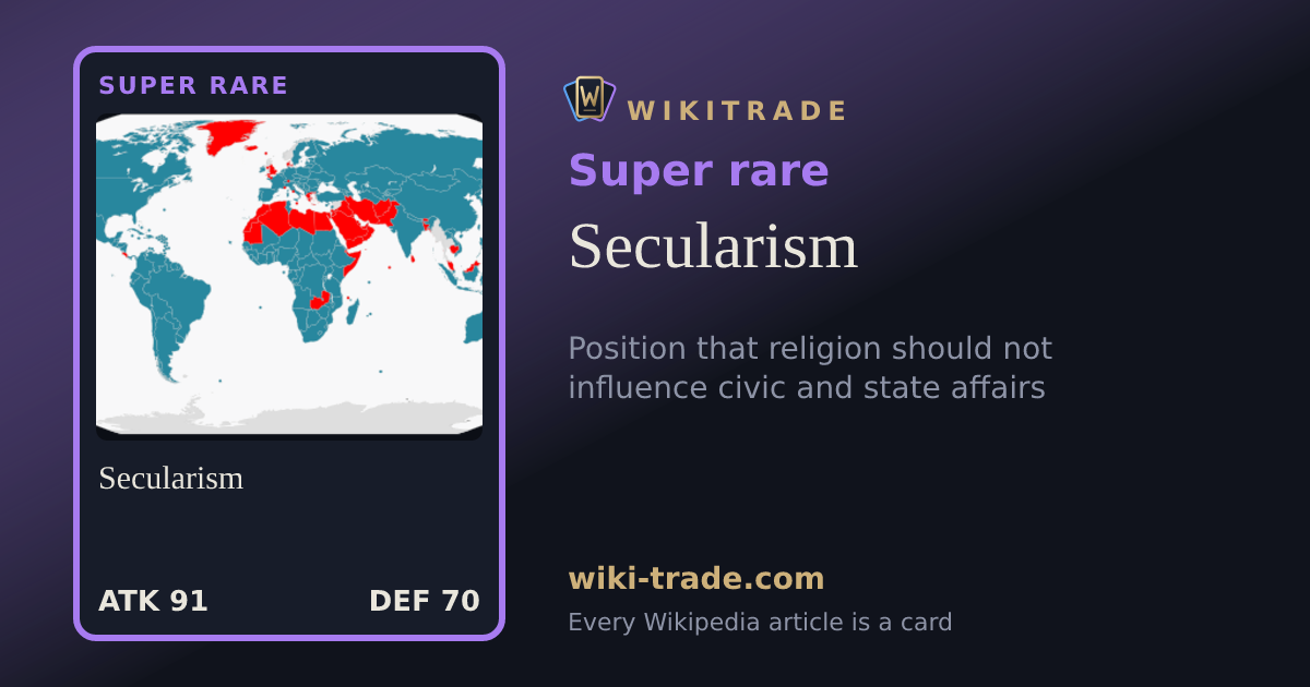 Secularism — Super rare card