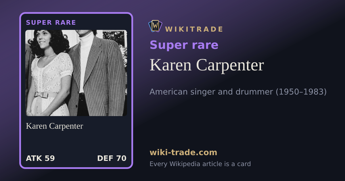 Karen Carpenter — Super rare card
