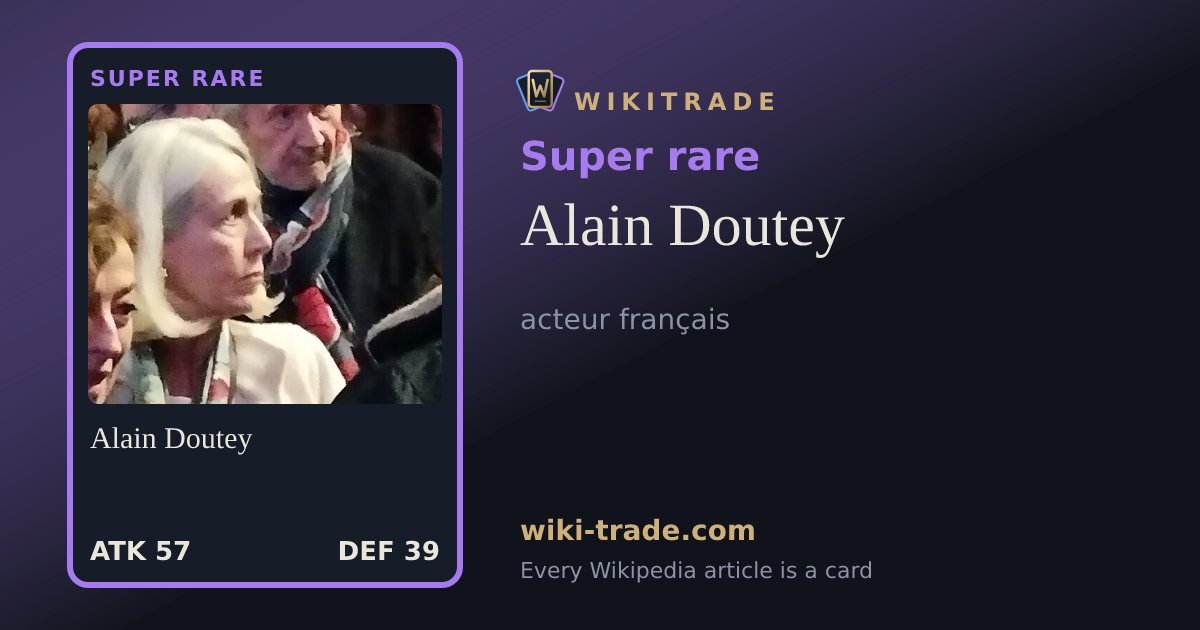 Alain Doutey — Super rare card