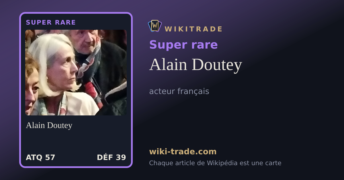 Alain Doutey — carte Super rare