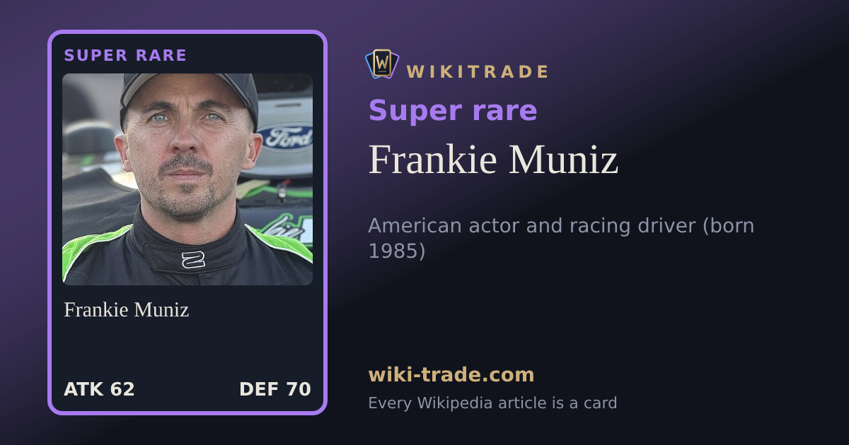 Frankie Muniz — Super rare card