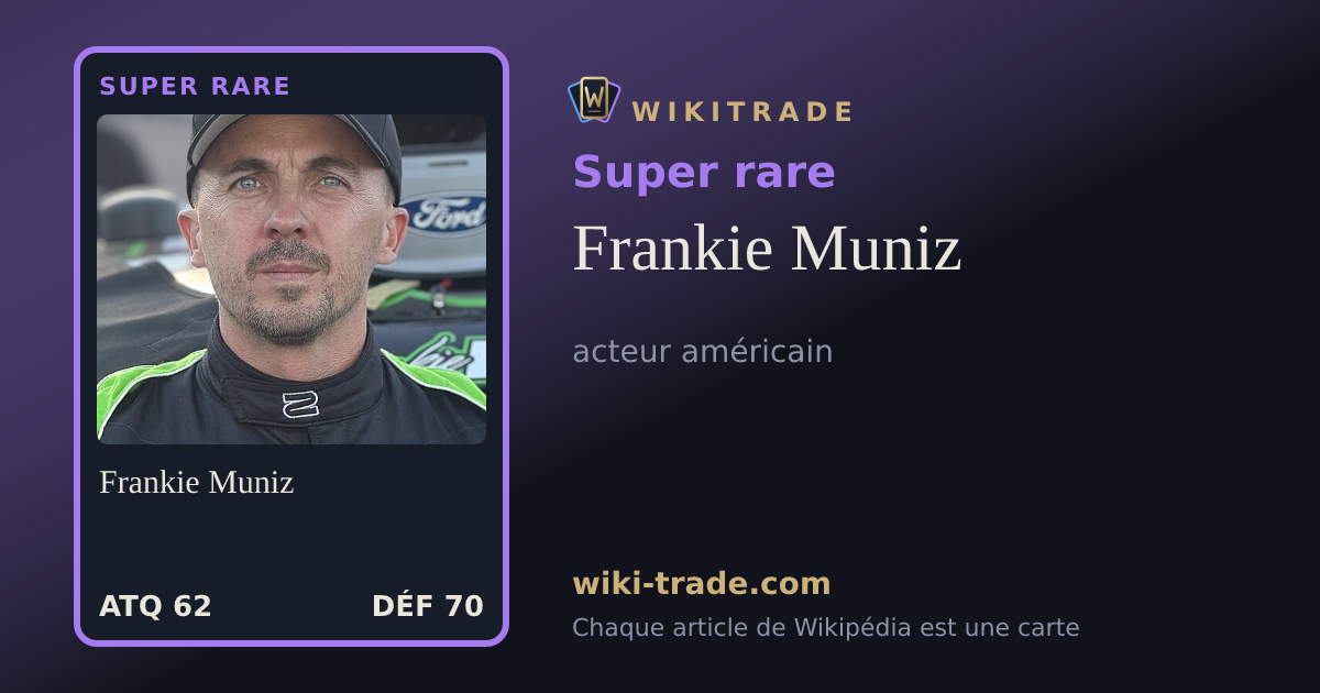 Frankie Muniz — carte Super rare