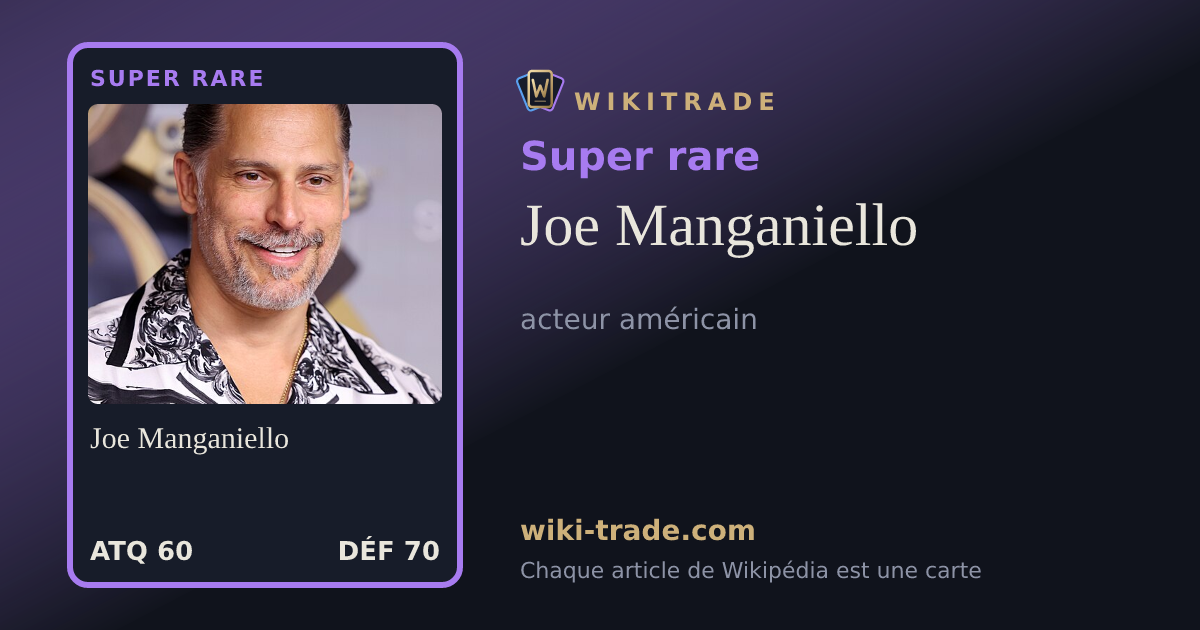 Joe Manganiello — carte Super rare