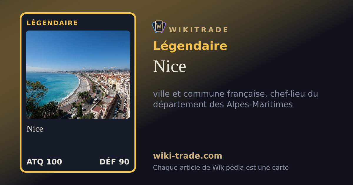Nice — carte Légendaire
