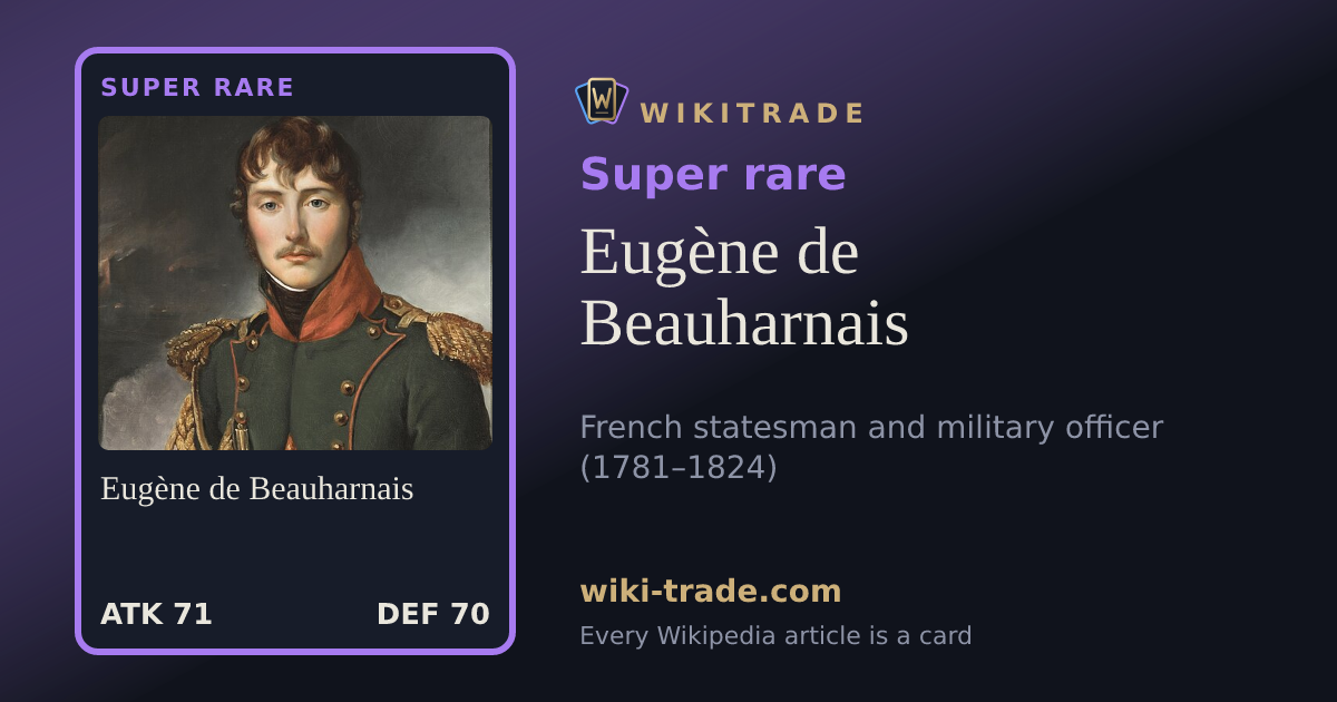 Eugène de Beauharnais — Super rare card