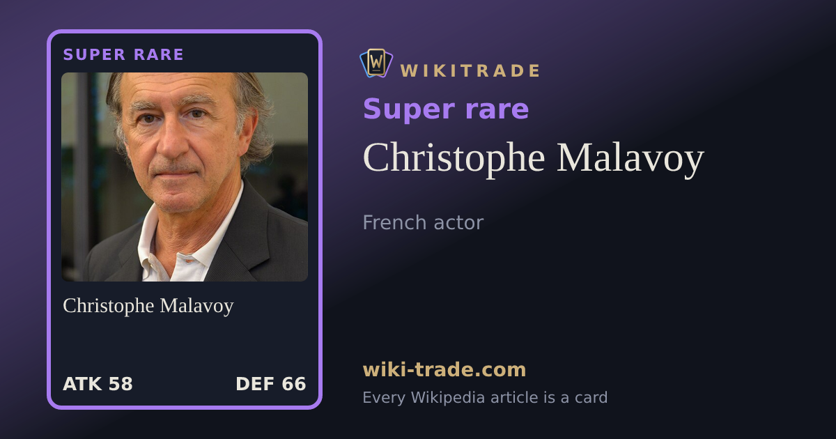 Christophe Malavoy — Super rare card