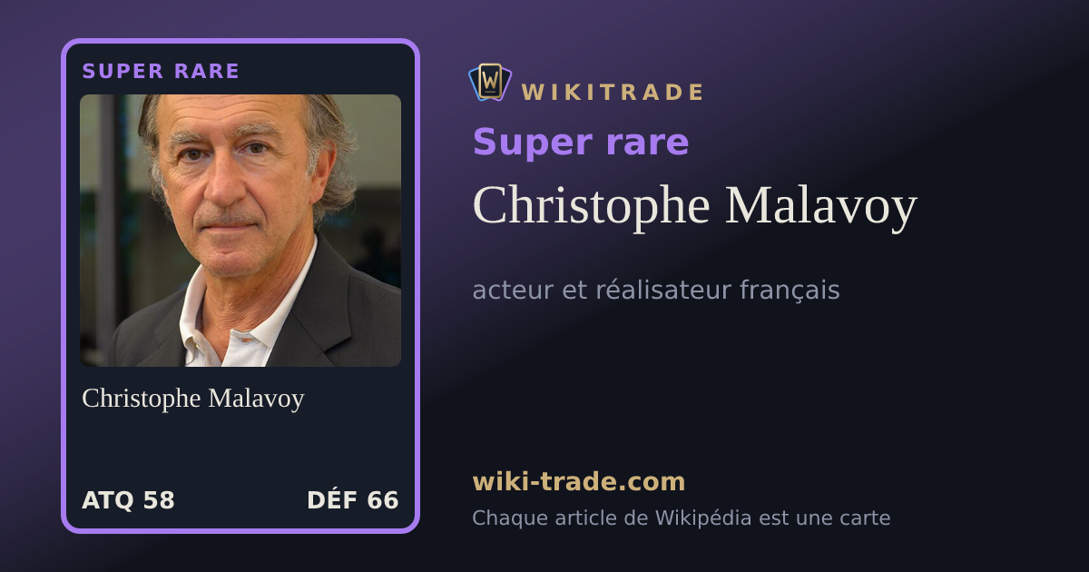Christophe Malavoy — carte Super rare