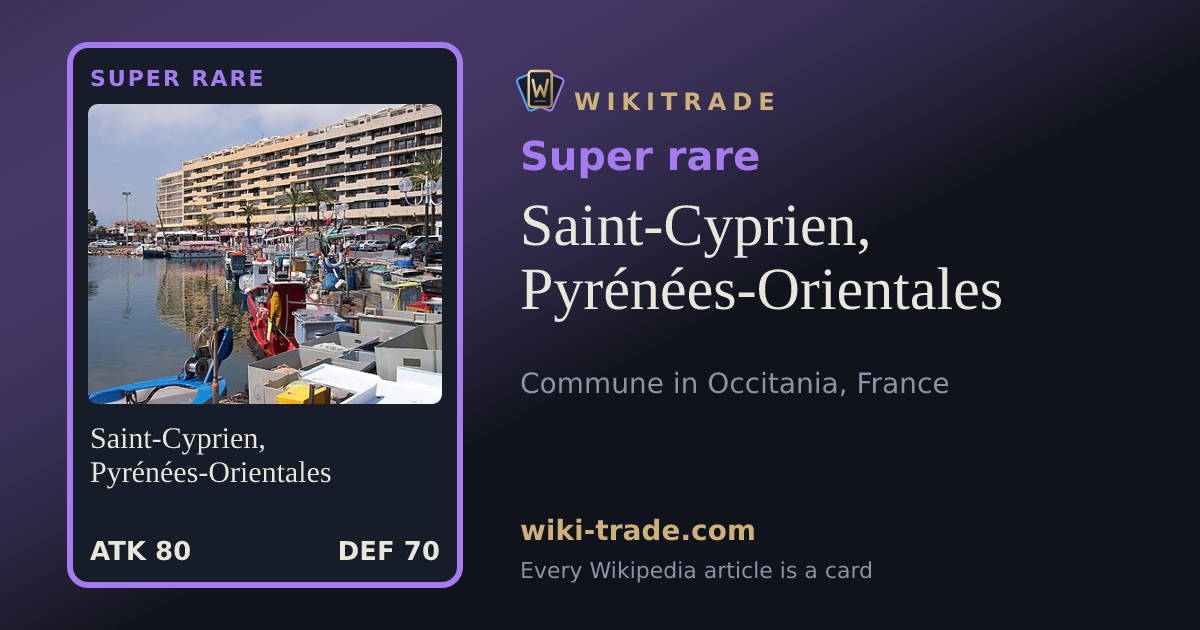 Saint-Cyprien, Pyrénées-Orientales — Super rare card