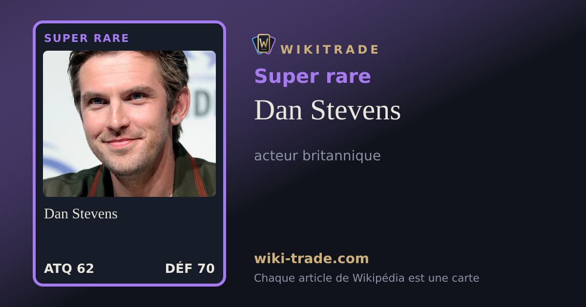 Dan Stevens — carte Super rare