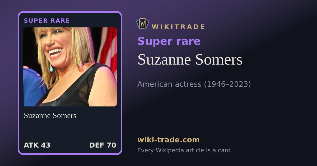 Suzanne Somers — Super rare card
