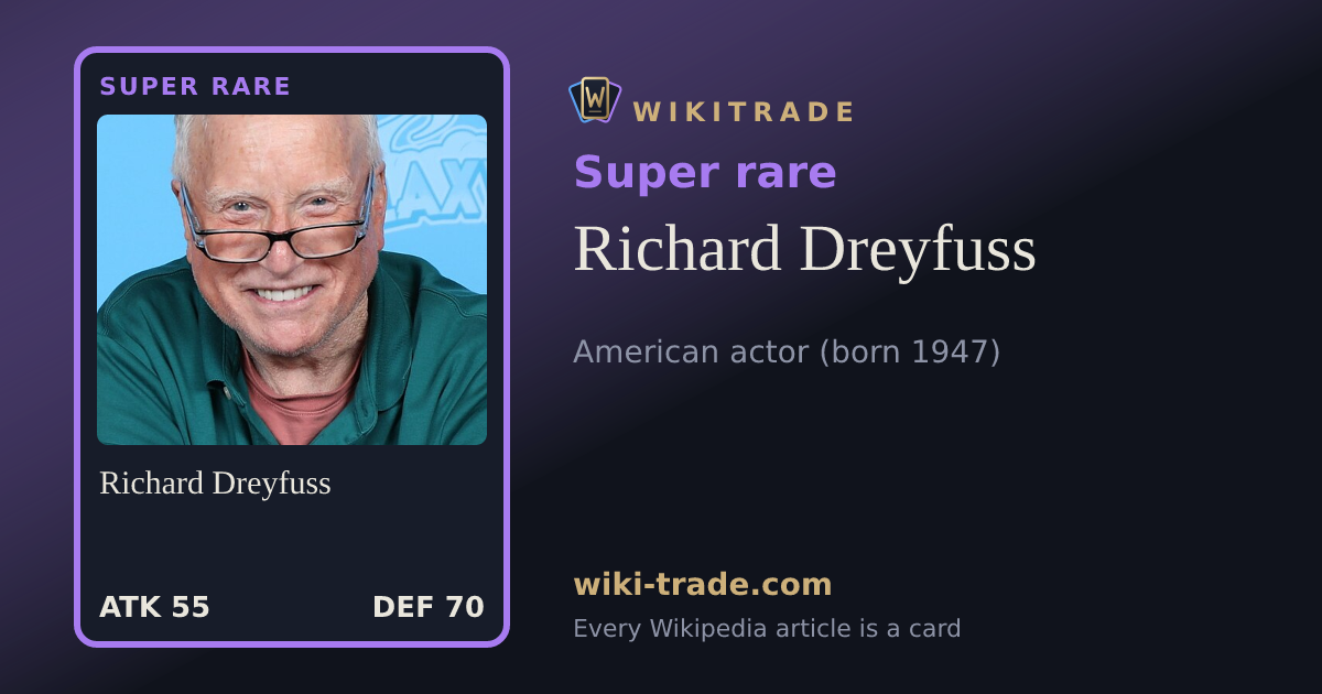 Richard Dreyfuss — Super rare card