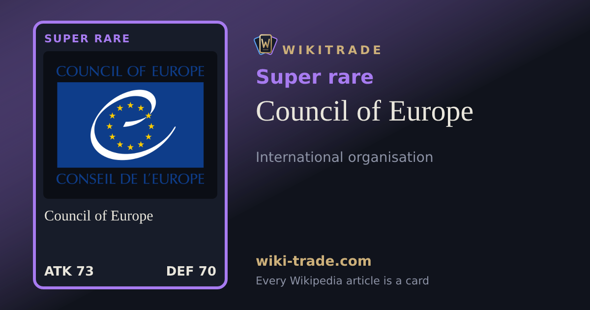 Council of Europe — Super rare card